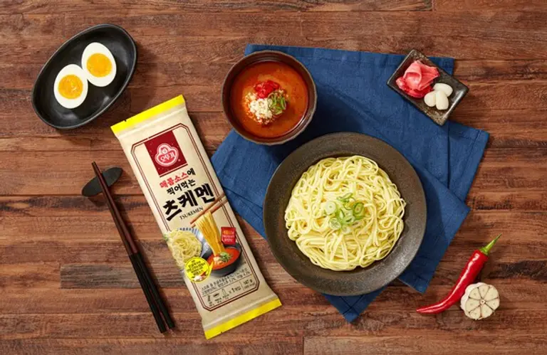 오뚜기 매콤소스에 찍어먹는 츠케멘 연출컷