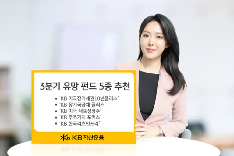 KB자산운용이 꼽은 3분기 유망 펀드 5종
