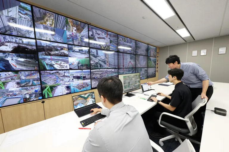 대우건설 을지로 본사에 마련된 안전상황센터 (사진제공. 대우건설)