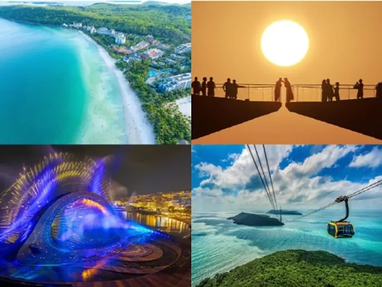 푸꾸옥 해변경관과 센셋타운, 그리고 불꽃놀이와 세계 최장 3선 케이블카