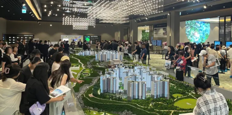 위파크 제주 견본주택에 주말 3일동안 1만5000여 명의 인파가 몰렸다. (사진제공. 호반건설)