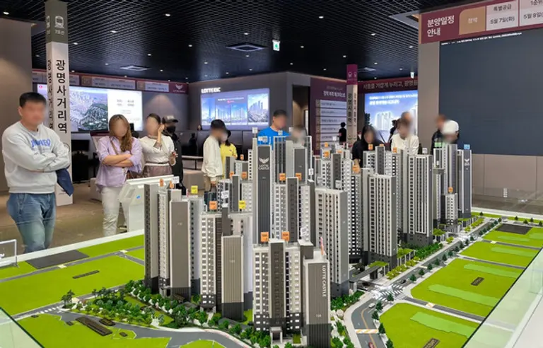 광명 롯데캐슬 시그니처 견본주택 내부 모습 (사진제공=롯데건설)