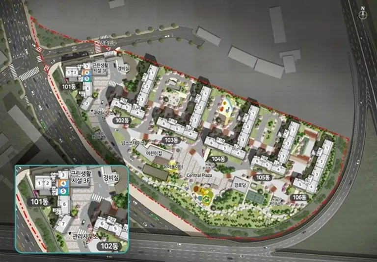 이천 하이시티 1004 경기행복주택 단지 배치도 (사진제공=경기주택도시공사)