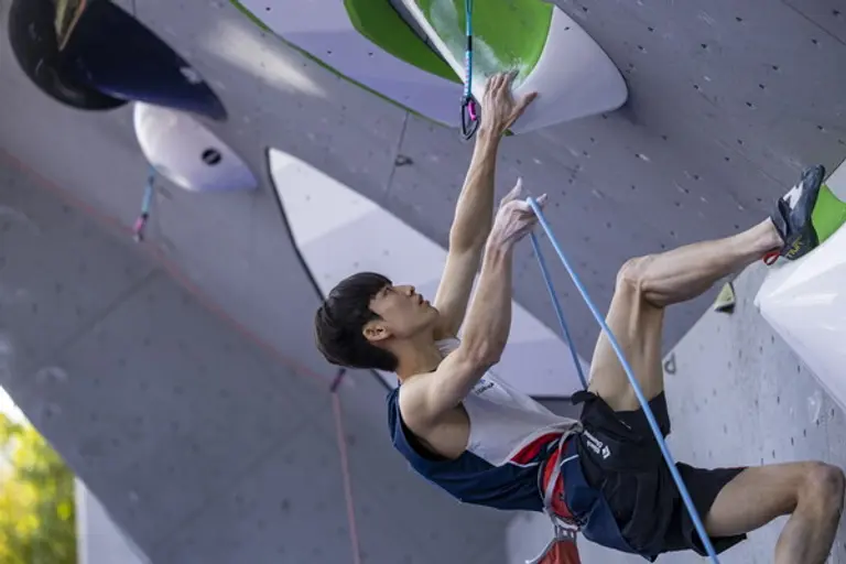2024 IFSC서울 스포츠클라이밍 월드컵 대회 이도현 선수 경기 장면 (사진제공=대한산악연맹)