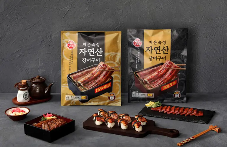 오뚜기 저온숙성 자연산 장어구이 2종 연출컷