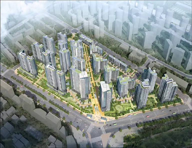 잠실 래미안 아피크 조감도