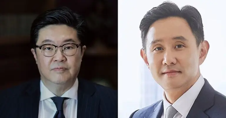 김병주 MBK파트너스 회장(좌)과 최윤범 고려아연 회장