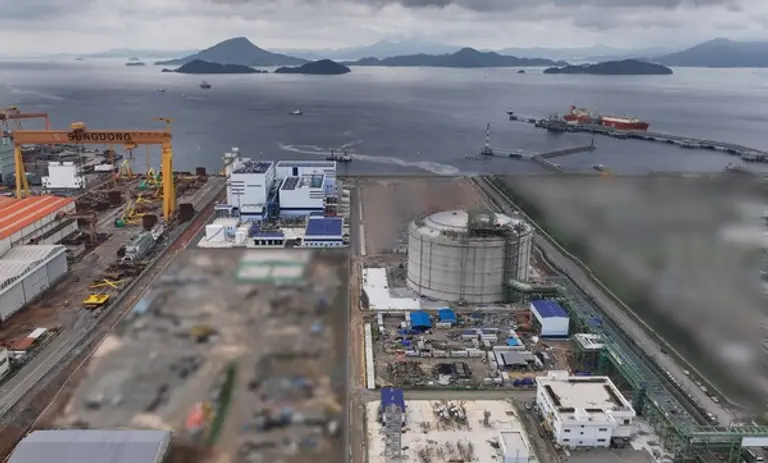 29일 상업운전을 시작한 통영에코파워 전경 (사진제공=HDC그룹)