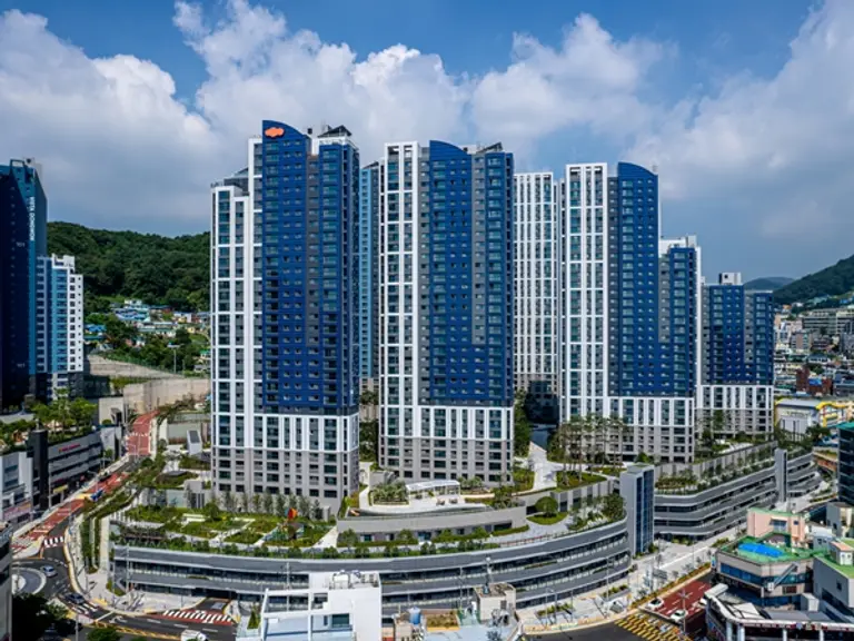 e편한세상 송도 더퍼스트비치 외관 전경 (사진=DL이앤씨)