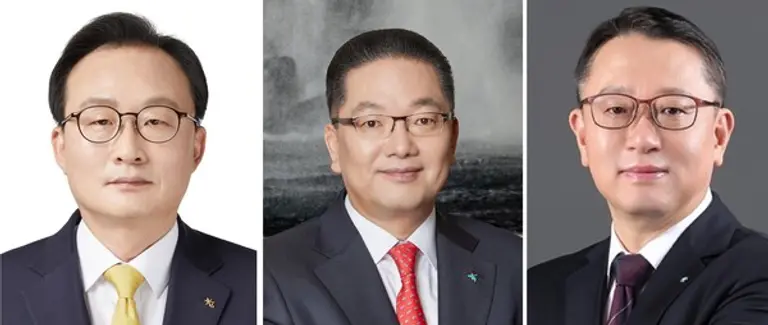 왼쪽부터 이환주 KB국민은행 후보, 이호성 하나은행 후보, 정진완 우리은행 후보 [출처: 각 사]