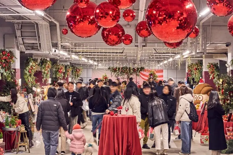 시몬스 침대 크리스마스 마켓 모습 (사진제공=시몬스)