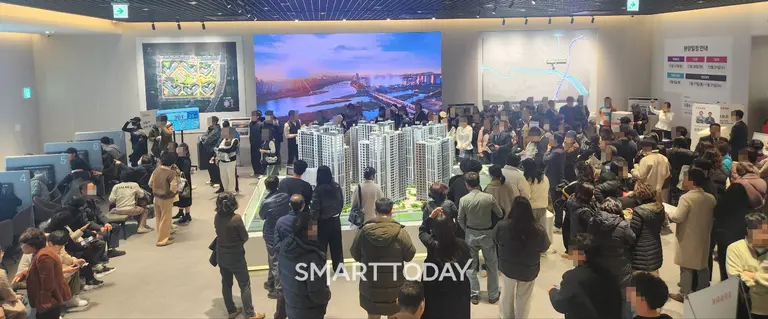 태화강 센트럴 아이파크 견본주택에 주말 동안 약 1만 5000여 명이 방문했다. (사진제공=HDC현대산업개발)