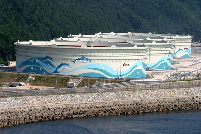한국석유공사의 석유비축시설 모습. 석유공사 제공