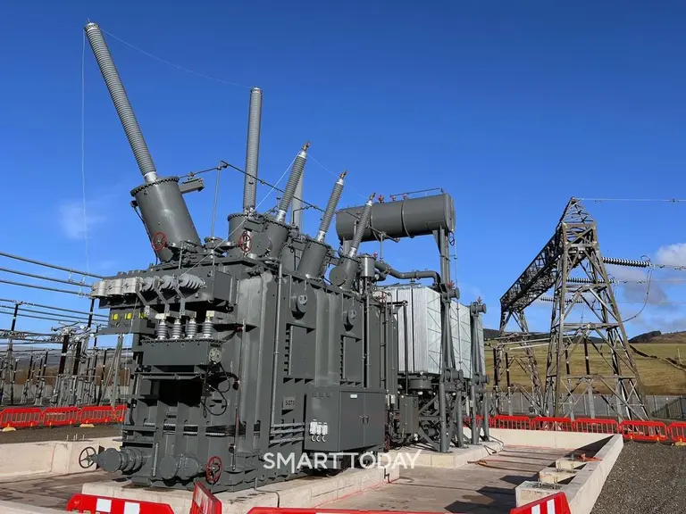 효성중공업이 2025년 영국 스코틀랜드에 설치한 초고압변압기 (사진=효성중공업)