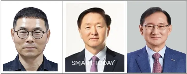 2025년 관광산업 진흥 유공 정부포상자 중 은탑산업훈장 고재경 노랑풍선 회장, 동탑산업훈장 우기홍 대한항공 부회장, 철탑산업훈장 이정호 호반호텔앤리조트 대표이사 사진. 문체부 제공