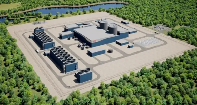 현대건설이 미국 홀텍 인터내셔널과 개발 중인 SMR 모델 조감도. 출처=현대건설