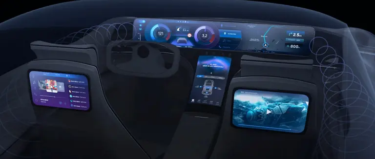 엑시노트 오토가 구현한 차량 인포테인먼트 개념도. 삼성전자 제공