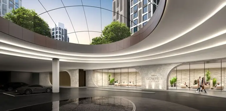 삼성물산이 한남4구역에 제안한 호텔식 출입구로 디자인한 드롭-오프존 (사진제공=삼성물산)