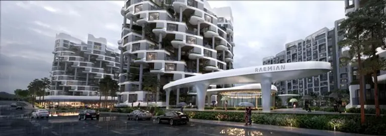 래미안 글로우힐즈 한남 원형 타워의 플로랄 리프 게이트 (사진=삼성물산)