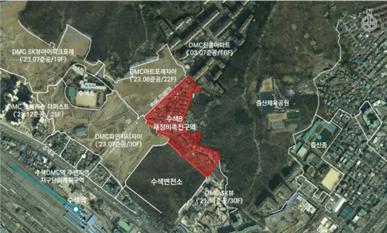 수색8재정비촉진구역 위치도 (출처 = 서울시)