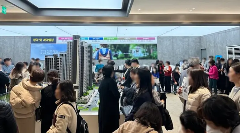 울산 문수로 센트레빌 에듀리체 견본주택에 연휴동안 많은 인파가 몰렸다. (사진=동부건설)