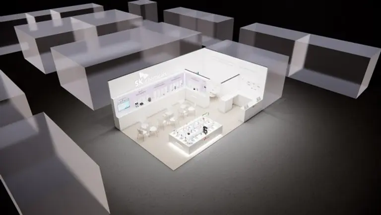멕시코 멕시코 시티에서 열리는 플라스티마헨(Plastimagen) 멕시코 2025에 참가하는 SK케미칼의 부스 조감도. (제공 SK케미칼)