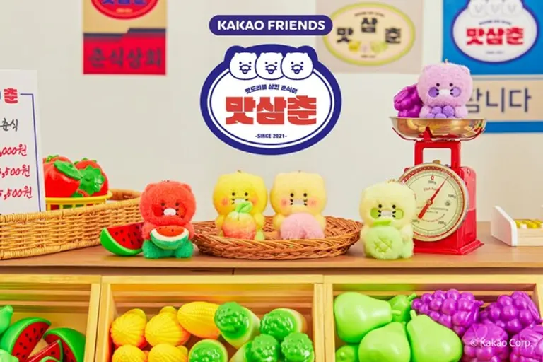 카카오프렌즈의 새 캐릭터 맛삼춘의 메인 컷 이미지. (제공 카카오)