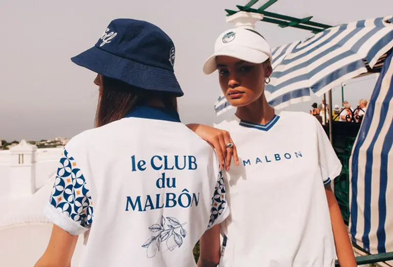 말본골프 2025 SS 컬렉션 여성용 ‘컬러 블럭 오버핏 피케 티셔츠’ (사진=말본골프)