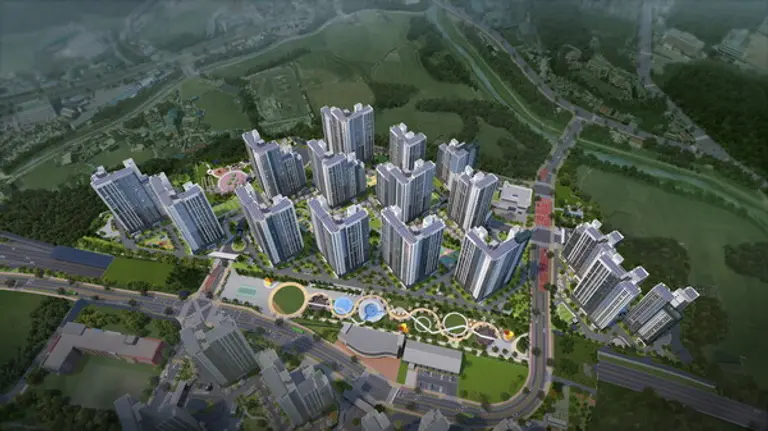 용인 푸르지오 원클러스터 2∙3단지 조감도 (사진=대우건설)