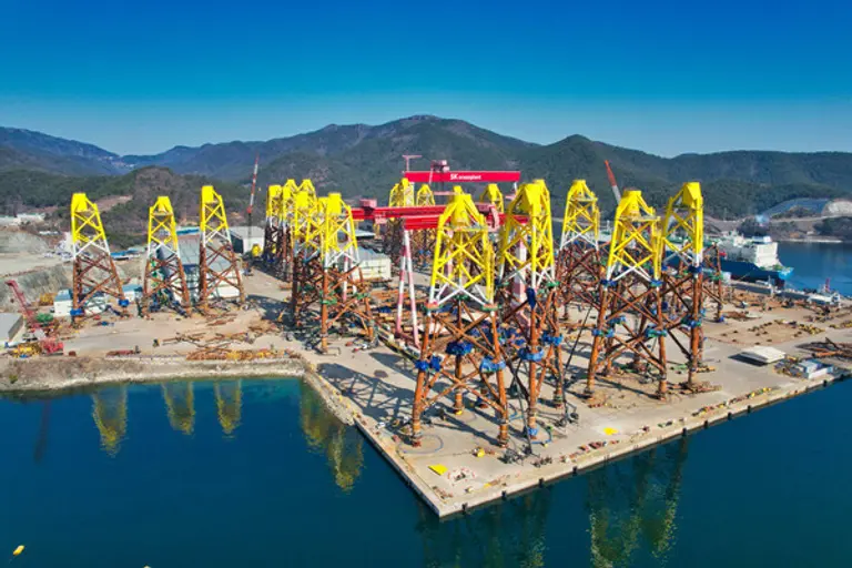 SK오션플랜트 야드 전경