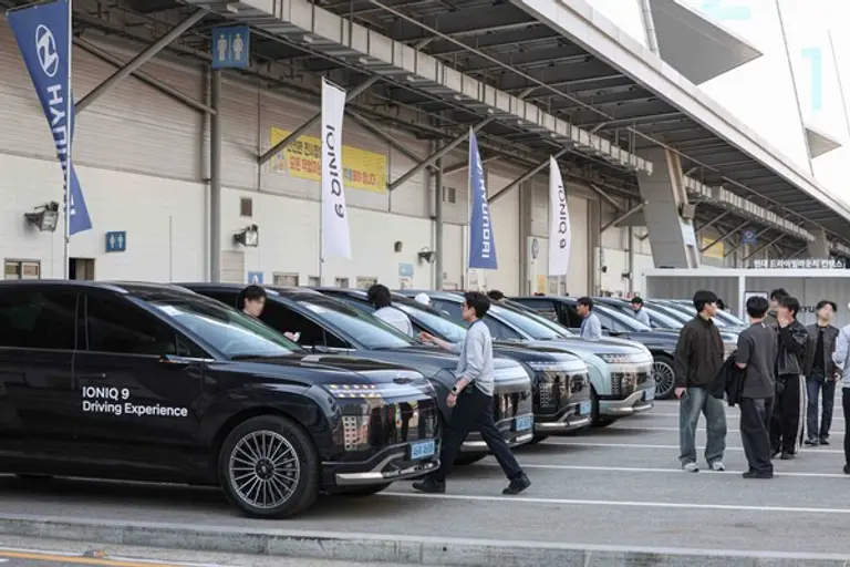 현대자동차 아이오닉9 의 시승 현장. (제공 서울모빌리티쇼)
