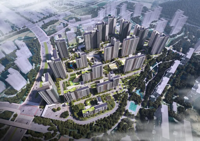 동탄 포레파크 자연앤푸르지오 조감도 (사진=대우건설)