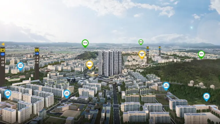 라온프라이빗 쌍용 센트럴타워 광역조감도