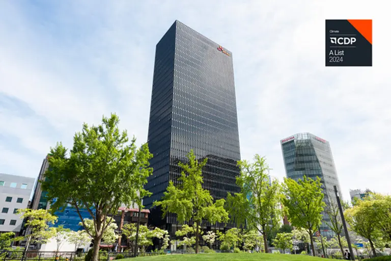 SK네트웍스가 CDP의 기업별 ESG등급 기후변화 대응 부문에서 2년 연속 ‘리더십 A’ 등급을 획득했다. (제공 SK네트웍스)