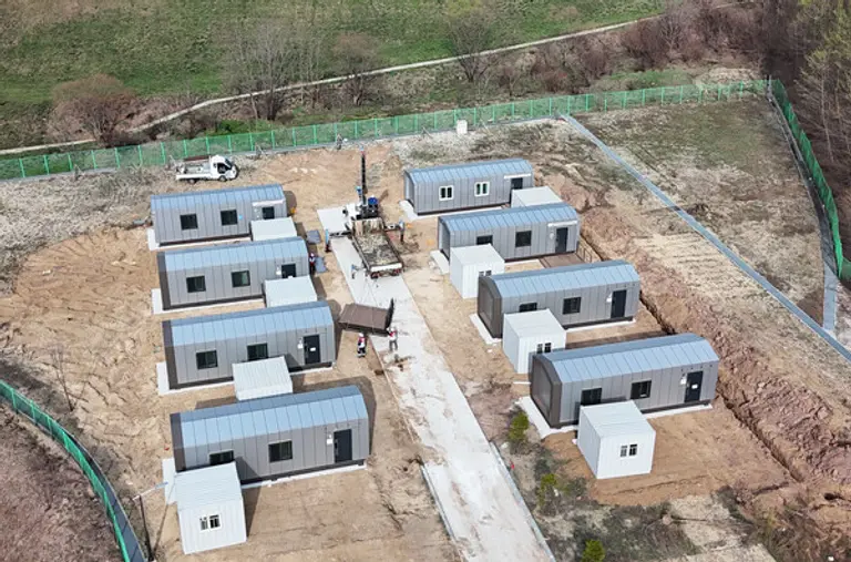 경북 의성군에 설치된 산불 피해 이재민을 위한 임시주거시설 희망하우스(사진=희망브리지)