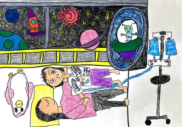 농심 세계 소아암의 날 그림공모전 유아부 대상 작품 (구소윤 어린이)