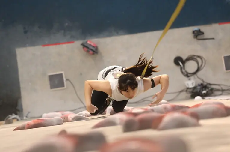 제16회 코오롱스포츠컵 전국 청소년 스포츠클라이밍대회 경기 장면 (사진=대한산악연맹)