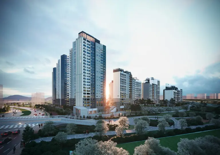 동탄 포레파크 자연& 푸르지오 투시도 (사진=대우건설)