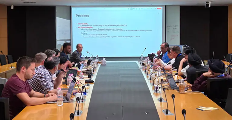 GSMA RCS 그룹 표준화 회의가 진행되는 모습. (제공 SK텔레콤)