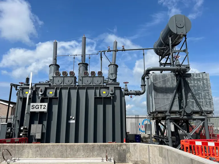 효성중공업이 2023년 스코틀랜드에 공급한 초고압변압기 (사진제공=효성중공업)