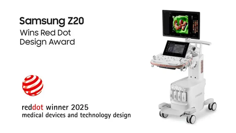 삼성메디슨의 프리미엄 초음파 진단기기 HERA Z20이 레드닷 디자인 어워드의 의료기기 혁신 부문상을 수상했다. (제공 삼성메디슨)