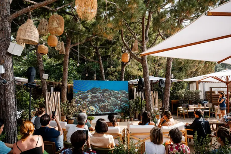 프랑스 니스에서 열린 제3차 유엔해양총회(UNOC)의 오션하우스(Ocean House)에서 삼성전자의 