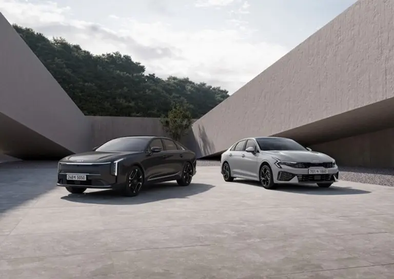 The 2026 K5·The 2026 K8 외장 이미지. (제공 기아)