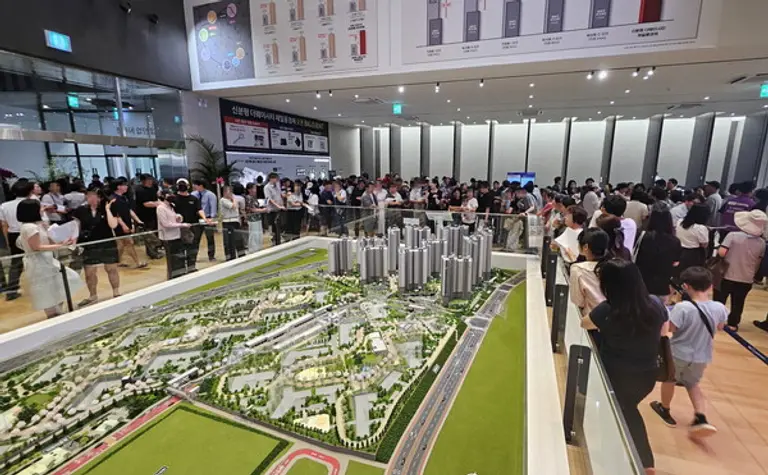 신분평 더웨이시티 견본주택 내부 모습 (사진=HMG그룹)