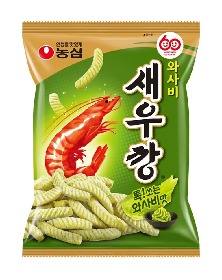 농심 와사비새우깡 제품 이미지