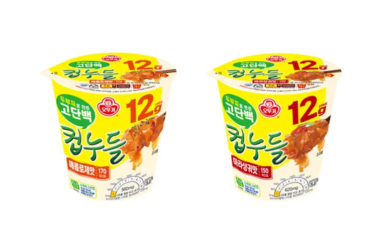 오뚜기 고단백 컵누들 2종 시뮬컷