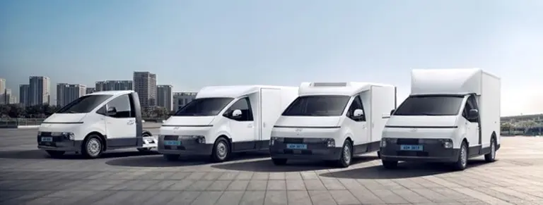 (왼쪽부터) 2026 ST1 샤시캡, 카고, 카고 냉동, 하이탑. (제공 현대차)