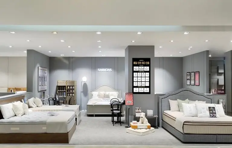 시몬스 롯데백화점 중동점 매장 