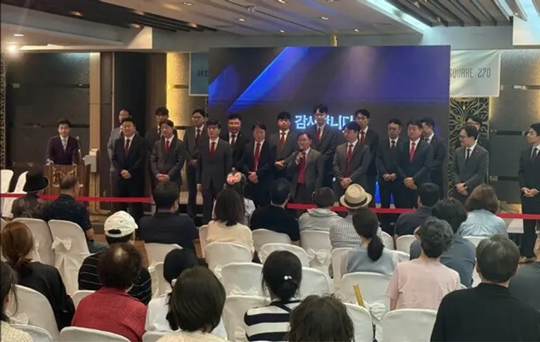 HDC현대산업개발 정경구 대표이사가 방배신삼호 홍보 설명회에 직접 참여해 사업 의지를 표명했다. (사진제공=HDC현대산업개발)