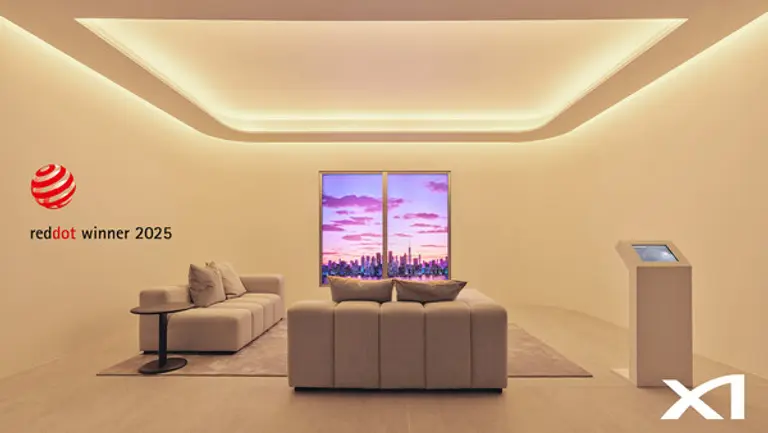 대치동 자이갤러리 내 자이랩(Xi Lab) 구성 중 ‘빛’을 주제로 GS건설이 조명 시스템인 Human Centric Lighting System 체험공간 (사진제공=GS건설)